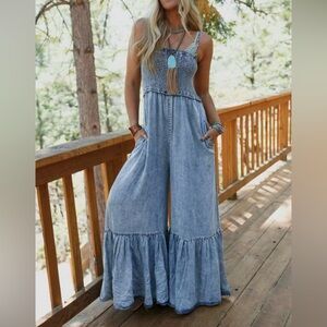 Oli & Hali Blue Denim Jumpsuit